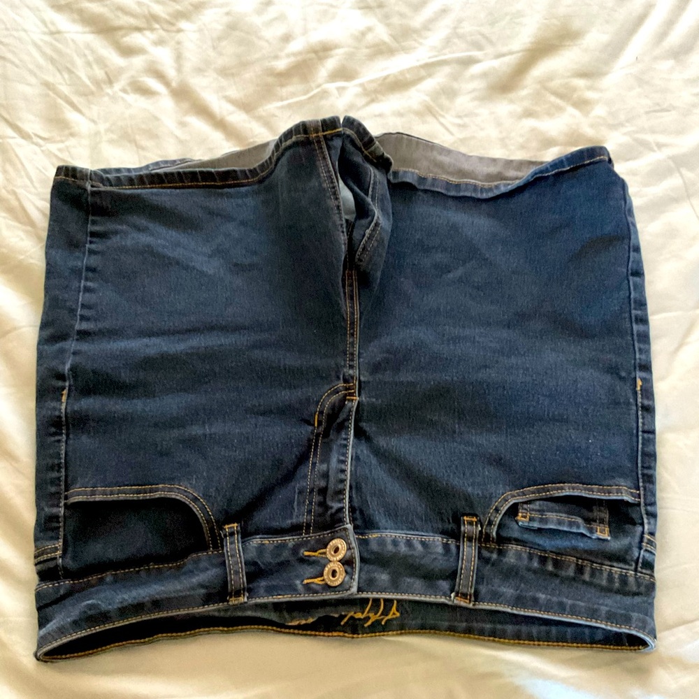 Nolita curvy mid rise jeans.